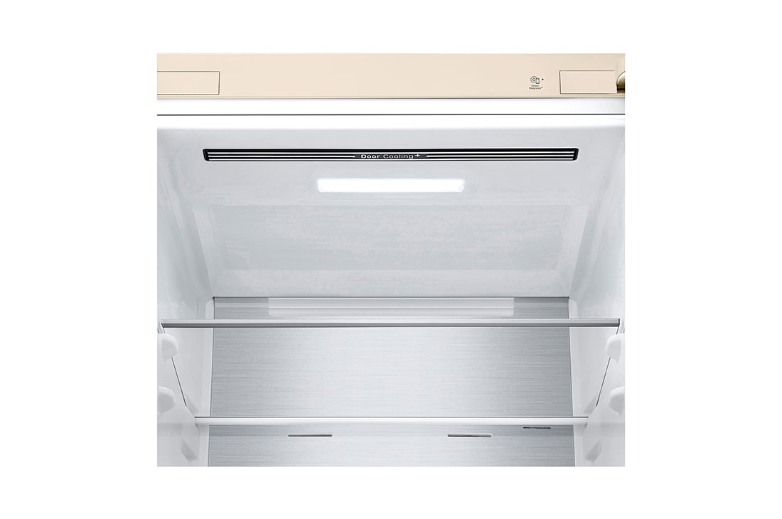 LG Холодильник LG GC-B459SESM | 374 л | DoorCooling⁺ | Складная полка | LG ThinQ | Metal Fresh | Бежевый, bottom food draw view, GC-B459SESM, thumbnail 6
