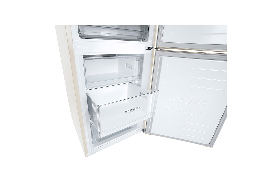LG Холодильник LG GC-B459SESM | 374 л | DoorCooling⁺ | Складная полка | LG ThinQ | Metal Fresh | Бежевый, Left view, GC-B459SESM, thumbnail 12