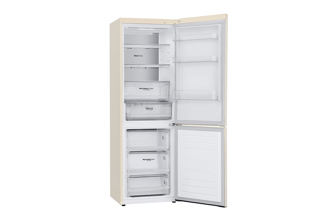 LG Холодильник LG GC-B459SESM | 374 л | DoorCooling⁺ | Складная полка | LG ThinQ | Metal Fresh | Бежевый, Right view, GC-B459SESM, thumbnail 13