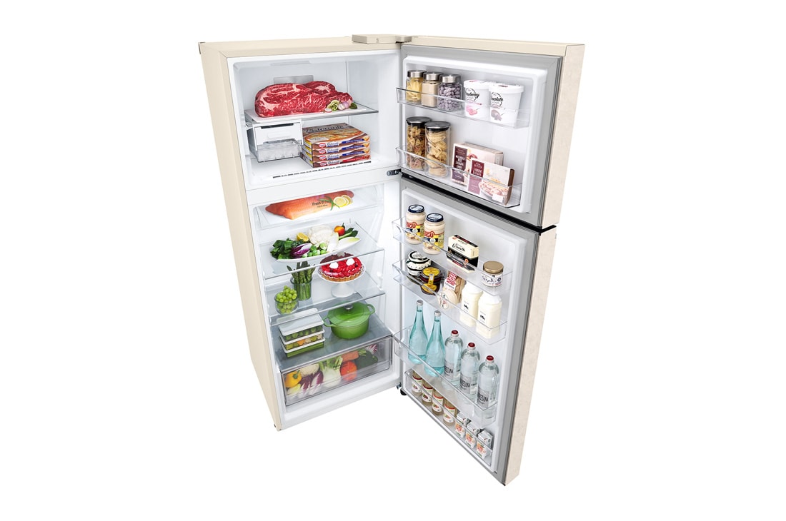 LG Холодильник GN-B392SEBB | 423л | DoorCooling+ | Гигиенический фильтр Hygiene Fresh | Умный инверторный компрессор, Вид спереди (двери открыты), GN-B392SEBB, thumbnail 12