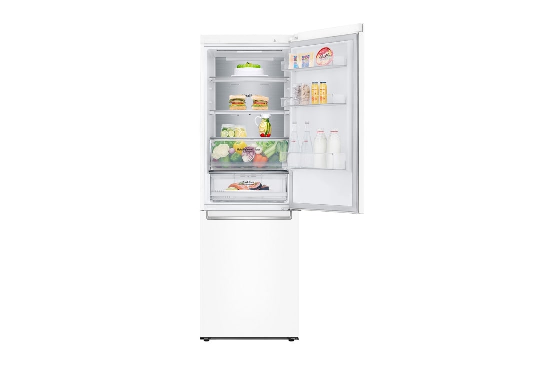LG Холодильник LG GC-B459SQSM | 374 л | DoorCooling⁺ | Складная полка | LG ThinQ | Metal Fresh | Белый, LG Холодильник LG GC-B459SQSM | 374 л | DoorCooling⁺ | Складная полка | LG ThinQ | Metal Fresh | Белый, bottom Detail view, GC-B459SQSM, thumbnail 4, GC-B459SQSM, thumbnail 4