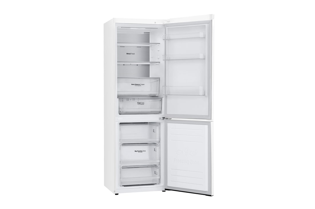 LG Холодильник LG GC-B459SQSM | 374 л | DoorCooling⁺ | Складная полка | LG ThinQ | Metal Fresh | Белый, LG Холодильник LG GC-B459SQSM | 374 л | DoorCooling⁺ | Складная полка | LG ThinQ | Metal Fresh | Белый, bottom Detail view, GC-B459SQSM, thumbnail 13, GC-B459SQSM, thumbnail 13