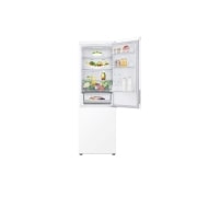 LG Холодильник GC-B459AQQW | Объем 377л | DoorCooling+ | Total No Frost | Белый | Складная полка, Холодильник GC-B459AQQW вид спереди, верхняя дверь открыта, GC-B459AQQW, thumbnail 2