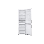 LG Холодильник GC-B459AQQW | Объем 377л | DoorCooling+ | Total No Frost | Белый | Складная полка, Холодильник GC-B459AQQW вид спереди, пустые полки, двери открыты, GC-B459AQQW, thumbnail 4