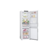 LG Холодильник GC-B459AQQW | Объем 377л | DoorCooling+ | Total No Frost | Белый | Складная полка, Холодильник GC-B459AQQW вид полуразворот вправо, двери открыты, GC-B459AQQW, thumbnail 5