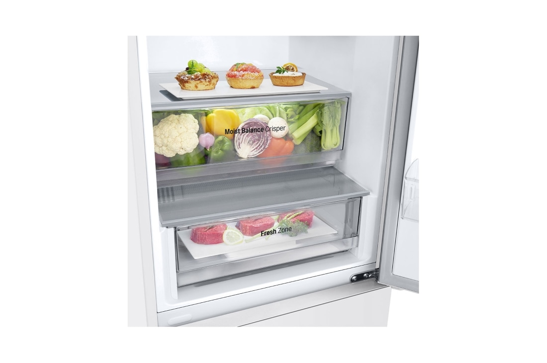 LG Холодильник GC-B509AQQW | Объем 422л | DoorCooling+ | Total No Frost | Белый | Складная полка, Холодильник GC-B509AQQW холодильная камера, ящики для хранения овощей и фруктов, GC-B509AQQW, thumbnail 11