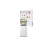 LG Холодильник GC-B509AQQW | Объем 422л | DoorCooling+ | Total No Frost | Белый | Складная полка, Холодильник GC-B509AQQW вид спереди, верхняя дверь открыта, GC-B509AQQW, thumbnail 2