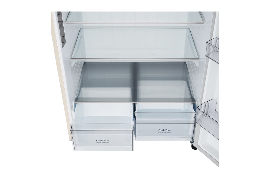 LG Холодильник LG GR-B922FEBM | 612л | DoorCоoling+ | Бежевый, Холодильник GR-B922FEBM ящики для овощей, выдвинутый, GR-B922FEBM, thumbnail 13