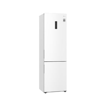 LG Холодильник LG GA-B509CQYL | Объем 419 л | Равномерное охлаждение двери | Белый, Холодильник GA-B509CQYL полуразворот влево, двери закрыты , GA-B509CQYL, thumbnail 3