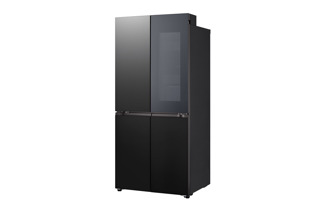 LG Холодильник LG GC-V22FHBBM | Многодверный | Объем 575 л | InstaView | Черный, one door open without food, GC-V22FHBBM, thumbnail 3