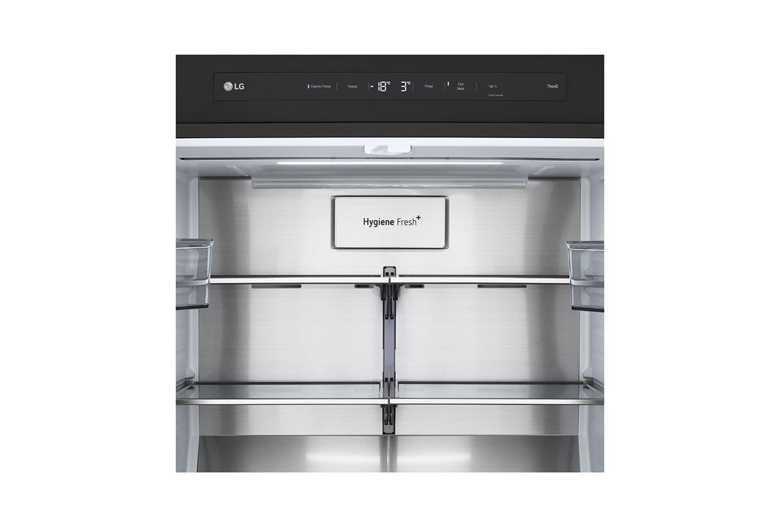LG Холодильник LG GC-V22FHBBM | Многодверный | Объем 575 л | InstaView | Черный, freezer view without food, GC-V22FHBBM, thumbnail 11