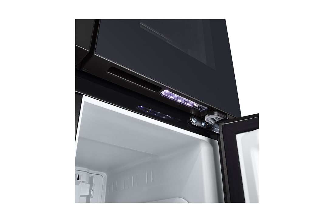 LG Холодильник LG GC-V22FHBBM | Многодверный | Объем 575 л | InstaView | Черный, side view, GC-V22FHBBM, thumbnail 14