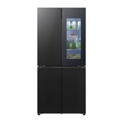 LG Холодильник LG GC-V22FHBBM | Многодверный | Объем 575 л | InstaView | Черный, top view with food, GC-V22FHBBM, thumbnail 6