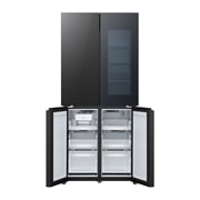 LG Холодильник LG GC-V22FHBBM | Многодверный | Объем 575 л | InstaView | Черный, freezer view with food, GC-V22FHBBM, thumbnail 8