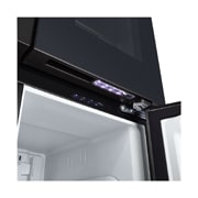 LG Холодильник LG GC-V22FHBBM | Многодверный | Объем 575 л | InstaView | Черный, side view, GC-V22FHBBM, thumbnail 14