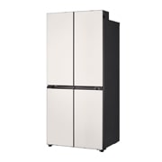 LG Холодильник LG GC-B22FHEGM | Многодверный | Объем 571 л | Закаленное стекло | Бежевый, one door open without food, GC-B22FHEGM, thumbnail 3