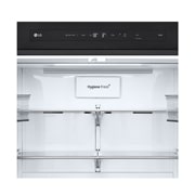 LG Холодильник LG GC-B22FHEGM | Многодверный | Объем 571 л | Закаленное стекло | Бежевый, front door open with food, GC-B22FHEGM, thumbnail 10