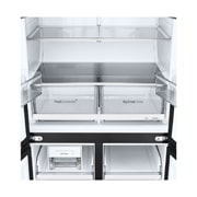 LG Холодильник LG GC-B22FHEGM | Многодверный | Объем 571 л | Закаленное стекло | Бежевый, freezer view without food, GC-B22FHEGM, thumbnail 11