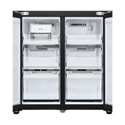 LG Холодильник LG GC-B22FHEGM | Многодверный | Объем 571 л | Закаленное стекло | Бежевый, freezer view with food, GC-B22FHEGM, thumbnail 12