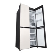 LG Холодильник LG GC-B22FHEGM | Многодверный | Объем 571 л | Закаленное стекло | Бежевый, side view, GC-B22FHEGM, thumbnail 14