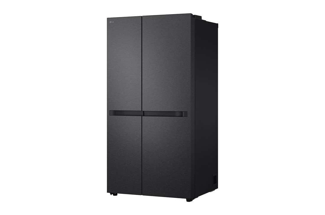 LG Холодильник LG GC-B257KBHW | C боковой морозильной камерой | Объем 703 л | Черный, one door open without food, GC-B257KBHW, thumbnail 3