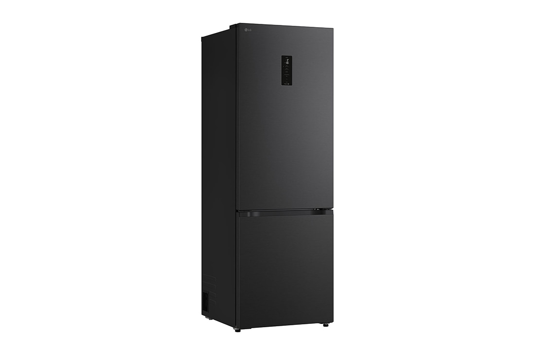 LG Холодильник LG GC-B640FTKM | C нижней морозильной камерой | Объем 513 л | Черный, Холодильник GC-B640FTKM полуразворот влево, двери закрыты , GC-B640FTKM, thumbnail 3