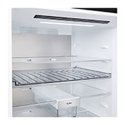 LG Холодильник LG GC-B640FTKM | C нижней морозильной камерой | Объем 513 л | Черный, Холодильник GC-B640FTKM верхняя часть камеры, пустая, GC-B640FTKM, thumbnail 10