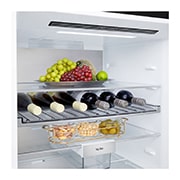 LG Холодильник LG GC-B640FTKM | C нижней морозильной камерой | Объем 513 л | Черный, Холодильник GC-B640FTKM верхняя часть камеры, заполненная, GC-B640FTKM, thumbnail 11