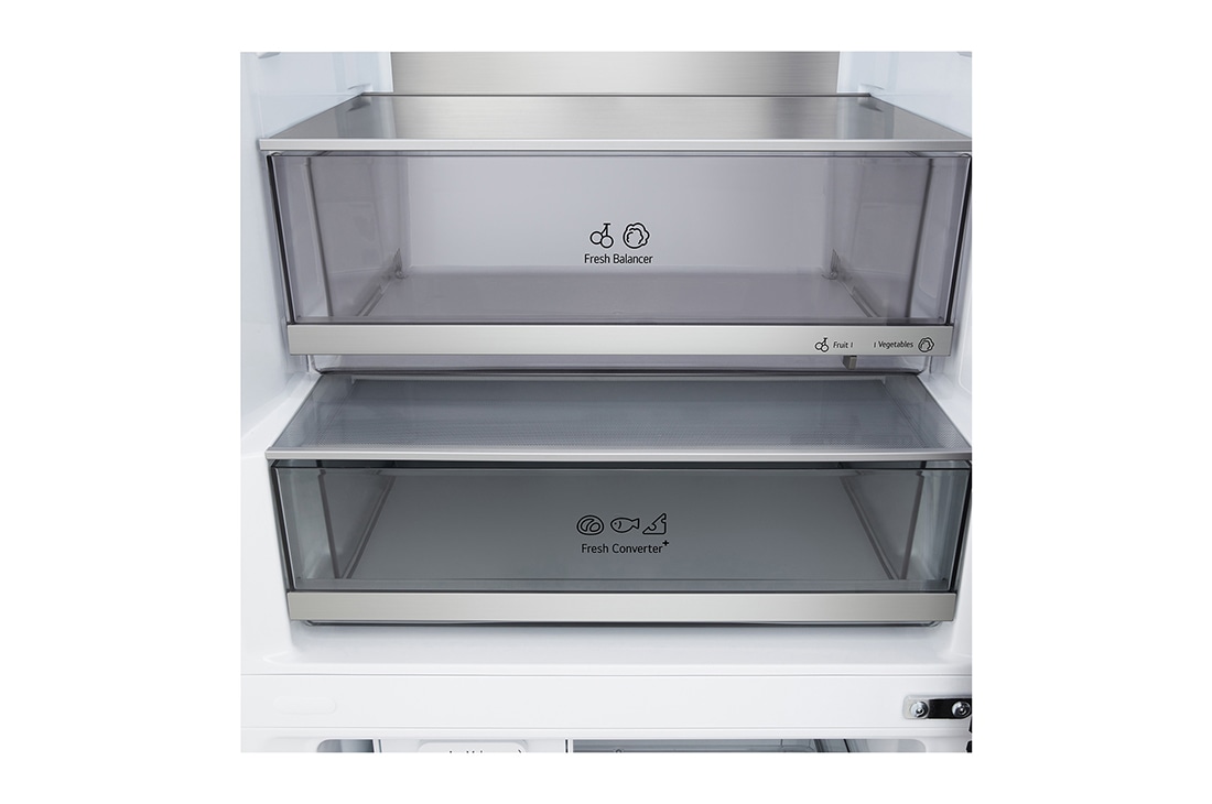 LG Холодильник LG GC-B640FEKM | C нижней морозильной камерой | Объем 513 л | Бежевый, Холодильник GC-B640FEKM ящики для овощей, заполненные, GC-B640FEKM, thumbnail 16