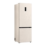 LG Холодильник LG GC-B640FEKM | C нижней морозильной камерой | Объем 513 л | Бежевый, Холодильник GC-B640FEKM вид полуразворот вправо, двери закрыты , GC-B640FEKM, thumbnail 2