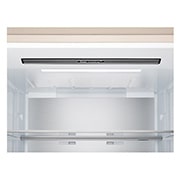 LG Холодильник LG GC-B640FEKM | C нижней морозильной камерой | Объем 513 л | Бежевый, Холодильник GC-B640FEKM верхняя часть камеры, пустая, GC-B640FEKM, thumbnail 9