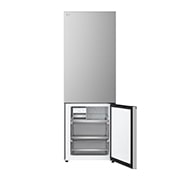 LG Холодильник LG GC-B640FMKM | C нижней морозильной камерой | Объем 513 л | Серебристый, Холодильник GC-B640FMKM вид спереди, нижняя дверь открыта, пустые ящики, GC-B640FMKM, thumbnail 8