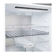 LG Холодильник LG GC-B640FMKM | C нижней морозильной камерой | Объем 513 л | Серебристый, Холодильник GC-B640FMKM верхняя часть камеры, пустая, GC-B640FMKM, thumbnail 10