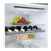 LG Холодильник LG GC-B640FMKM | C нижней морозильной камерой | Объем 513 л | Серебристый, Холодильник GC-B640FMKM верхняя часть камеры, заполненная, GC-B640FMKM, thumbnail 11
