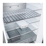 LG Холодильник LG GC-B640FMKM | C нижней морозильной камерой | Объем 513 л | Серебристый, Холодильник GC-B640FMKM холодильная камера, пустая, GC-B640FMKM, thumbnail 12