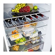 LG Холодильник LG GC-B640FMKM | C нижней морозильной камерой | Объем 513 л | Серебристый, Холодильник GC-B640FMKM холодильная камера, заполненная, GC-B640FMKM, thumbnail 13