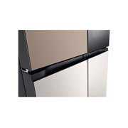 LG  Холодильник LG GC-V24FGGHB | Многодверный | Объем 721 л | Глиняно-коричневый - бежевый, Холодильник GC-V24FGGHB вид сборку, скрытая ручка, GC-V24FGGHB, thumbnail 13