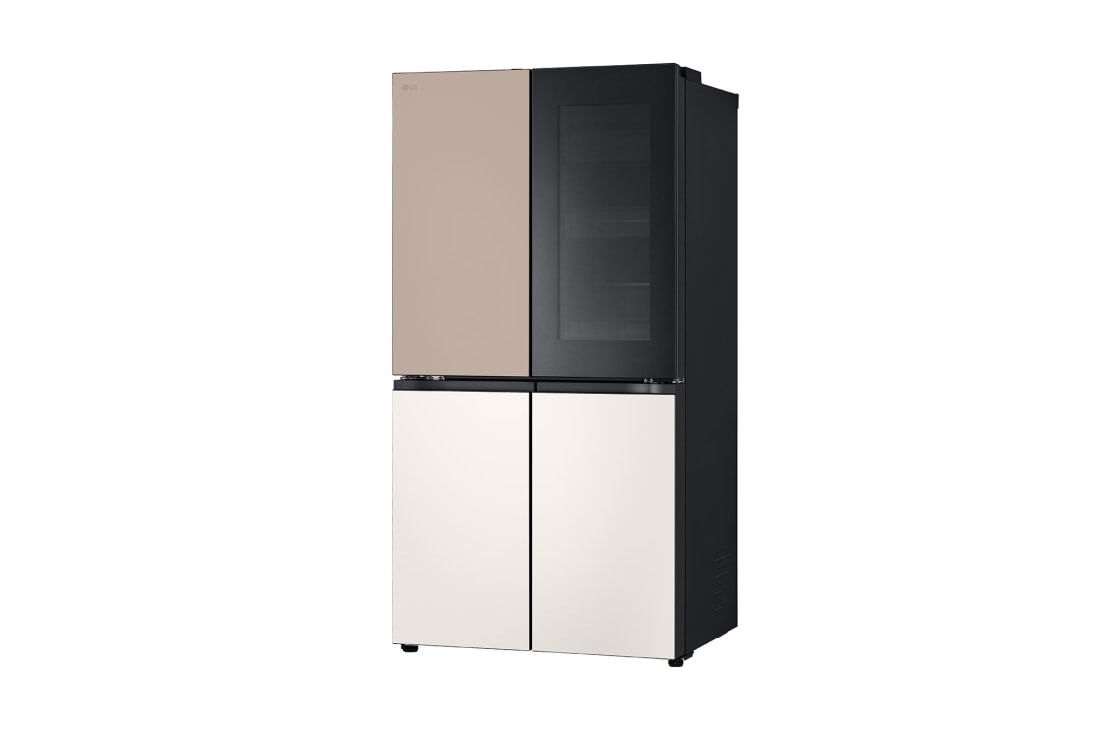 LG  Холодильник LG GC-V24FGGHB | Многодверный | Объем 721 л | Глиняно-коричневый - бежевый, Холодильник GC-V24FGGHB полуразворот влево, двери закрыты , GC-V24FGGHB, thumbnail 3