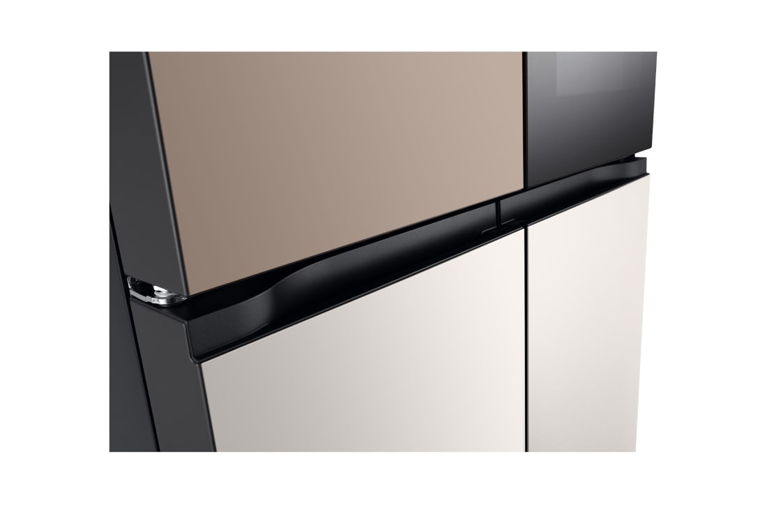 LG  Холодильник LG GC-V24FGGHB | Многодверный | Объем 721 л | Глиняно-коричневый - бежевый, Холодильник GC-V24FGGHB вид сборку, скрытая ручка, GC-V24FGGHB, thumbnail 13