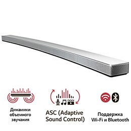 Изогнутый саундбар Smart-Audio LG LAS855M2