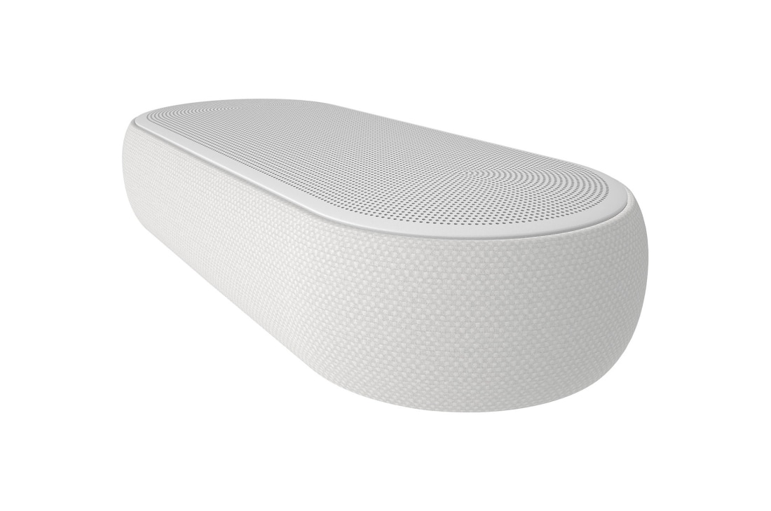 LG Саундбар LG QP5W, A side view of a soundbar and a subwoofer placed in a white office, QP5W, thumbnail 6