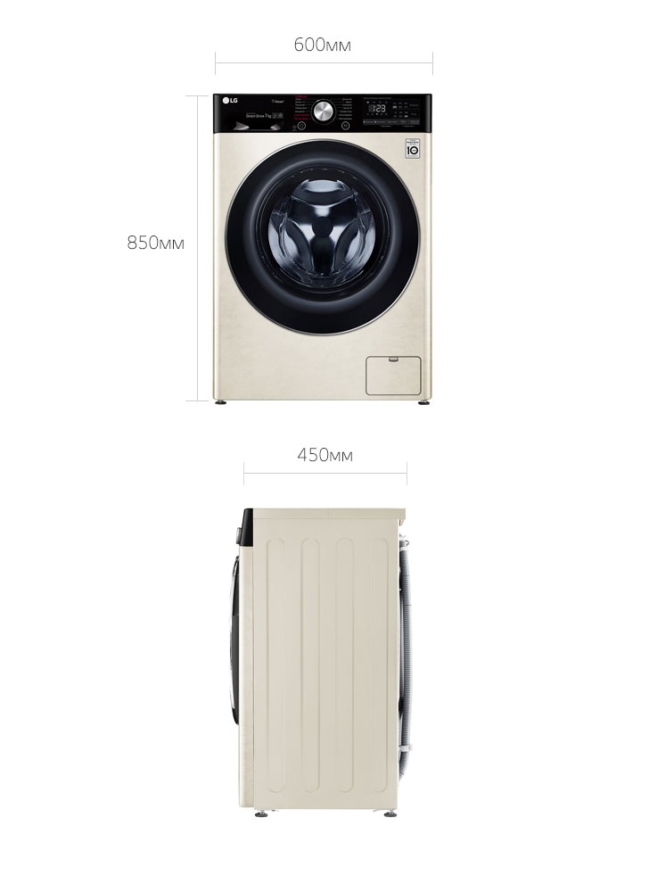 Узкая стиральная машина lg ai dd f2v5hs9b