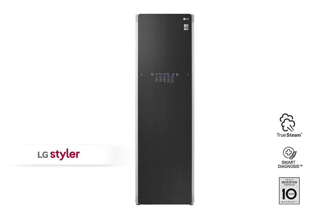 LG Система для ухода за одеждой<br>с помощью пара LG Styler S5BB, 185 см,<br>5 вещей, пресс для брюк, черный, S5BB
