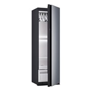 LG Паровой шкаф LG Styler SC5GMR80H | 5 вещей | Ручной отпариватель, Паровой шкаф LG Styler SC5GMR80H с приоткрытой дверью (вид слева), SC5GMR80H, thumbnail 5