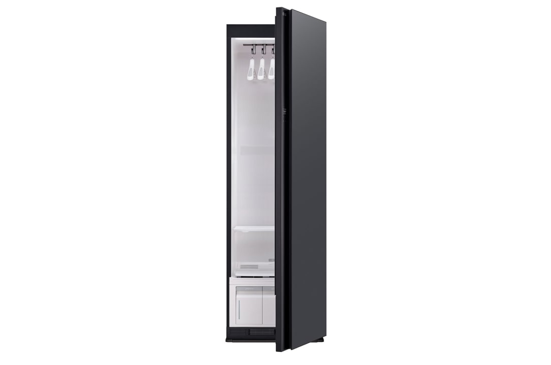 LG Паровой шкаф LG Styler SC5MHR80H | 5 вещей | Ручной отпариватель, Паровой шкаф LG Styler SC5MHR80H с приоткрытой дверью, SC5MHR80H, thumbnail 4