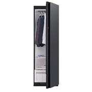 LG Паровой шкаф LG Styler SC5MHR80H | 5 вещей | Ручной отпариватель, Паровой шкаф LG Styler SC5MHR80H с приоткрытой дверью с мужской одеждой внутри, SC5MHR80H, thumbnail 6