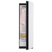 LG Паровой шкаф LG Styler SC5MSR4G | 5 вещей | Система автоматического освежения, Паровой шкаф LG Styler SC5MSR4G с приоткрытой дверью с женской одеждой внутри, SC5MSR4G, thumbnail 8