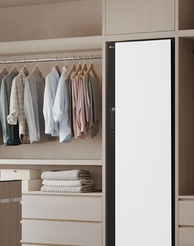 LG Styler в гардеробной.
