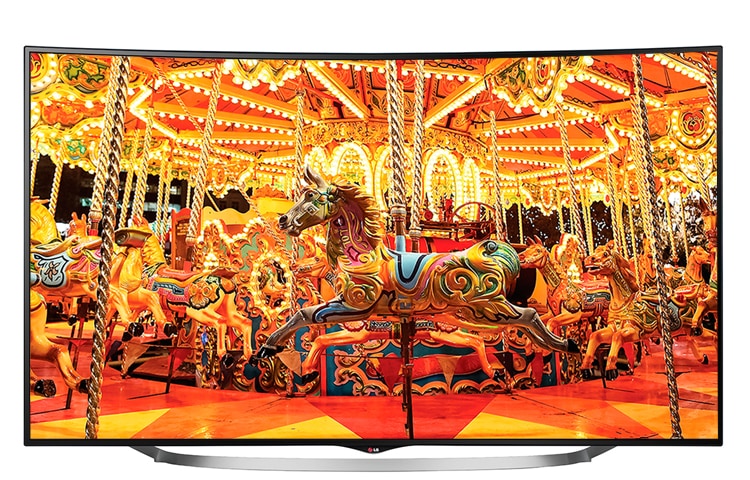 LG Премиальный ULTRA HD 4K телевизор с изогнутым экраном. Оснащен технологиями CINEMA 3D и webOS, 55UC970V, thumbnail 1