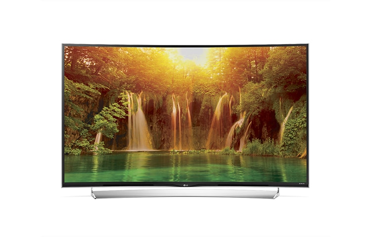 LG Изогнутый Super UHD Телевизор с IPS 4K панелью и звуковой системой, сертифицированной harman/kardon. Оснащен CINEMA 3D и webOS 2.0, 55UG870V, thumbnail 1